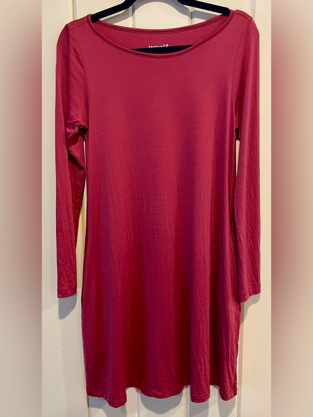 Wool& Rowena Swing dress, women’s XS in berry pink